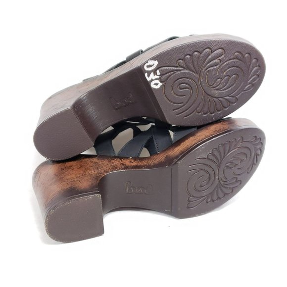 BOC Strappy Slingback Sandals Women's Size 10 Black Faux Leather - Picture 8 of 8